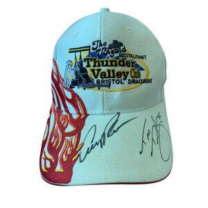 2.  Baseball Cap Thunder Valley Bristol Raceway  Red Flames on Cap and Bill